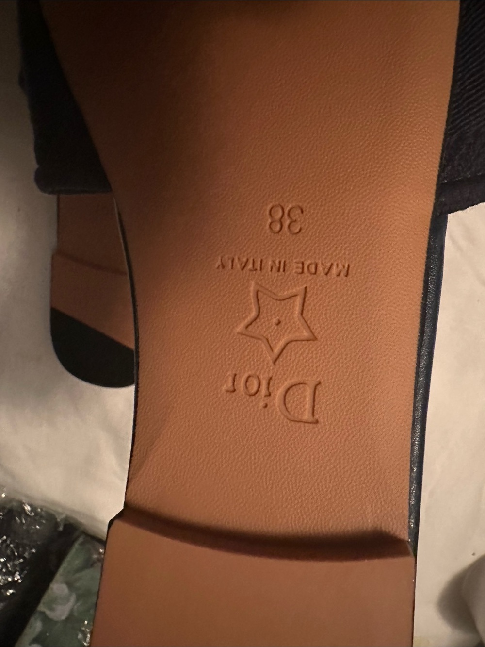 Dior navy blue Slide Sandals - Picture 4 of 4